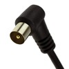 kenable RF Right Angle TV Aerial Freeview Plug Video Cable