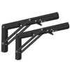 Folding Shelf Brackets 2 Pack,Heavy Duty Triangle Shelf Bracket for