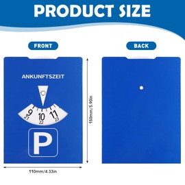 FSWWSF Arrival Time Parking Disc Car Cardboard 10 Pieces Approved Parking Disc 11 x 15 cm Parking Meter Car for Car and Motorcycle, Truck, Motorhome Parking Disc