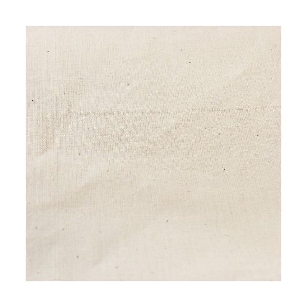 60" Wide Unbleached Muslic Fabric By the Yard for Arts