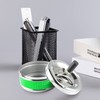 Starlet24 Rotating ashtray, wind ashtray, storm ashtray, green, 11 cm
