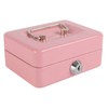 xydled Locking Steel Mini Cash Box with Removable Coin Tray