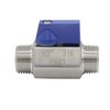 Beduan Stainless 1/4" NPT Mini Ball Valve Male x Male