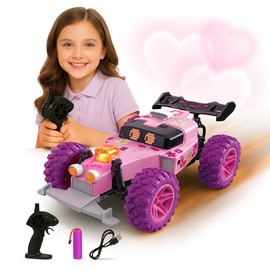 IPLAYBLOOM Remote Control Car, RC Cars Toys for Kids with 2.4 GHz Remote Control,4WD Electric Vehicle with Two Rechargeable Batteries,Play Indoor and Outdoor