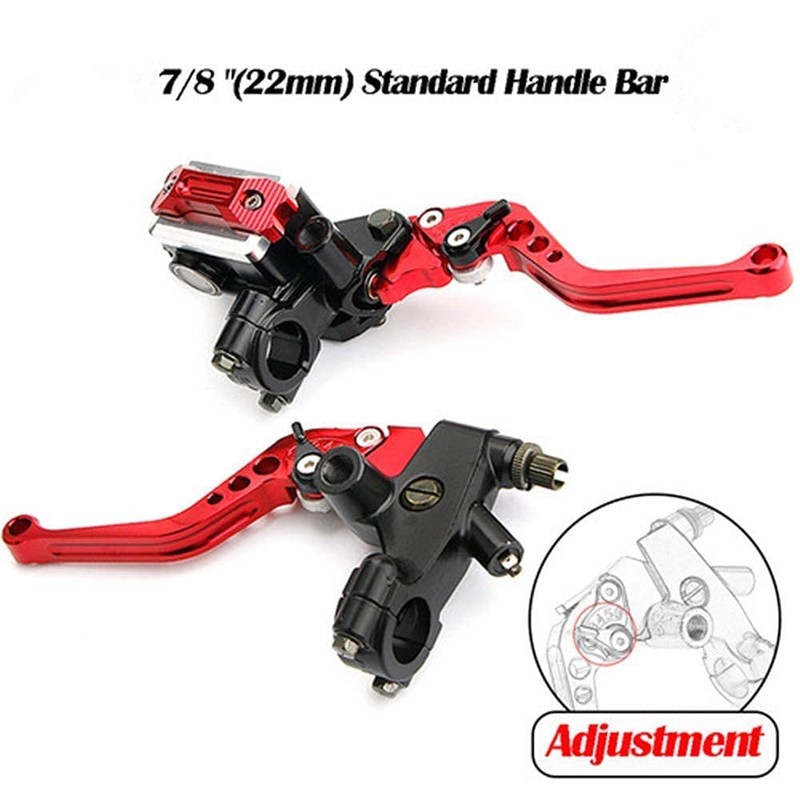 LisylineAuto Universal Motorcycle Brake Levers 7/8" 22mm Handlebar Brake Master