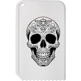Azeeda 'Decorated Skull' Plastic Ice Scraper (IC00035062)