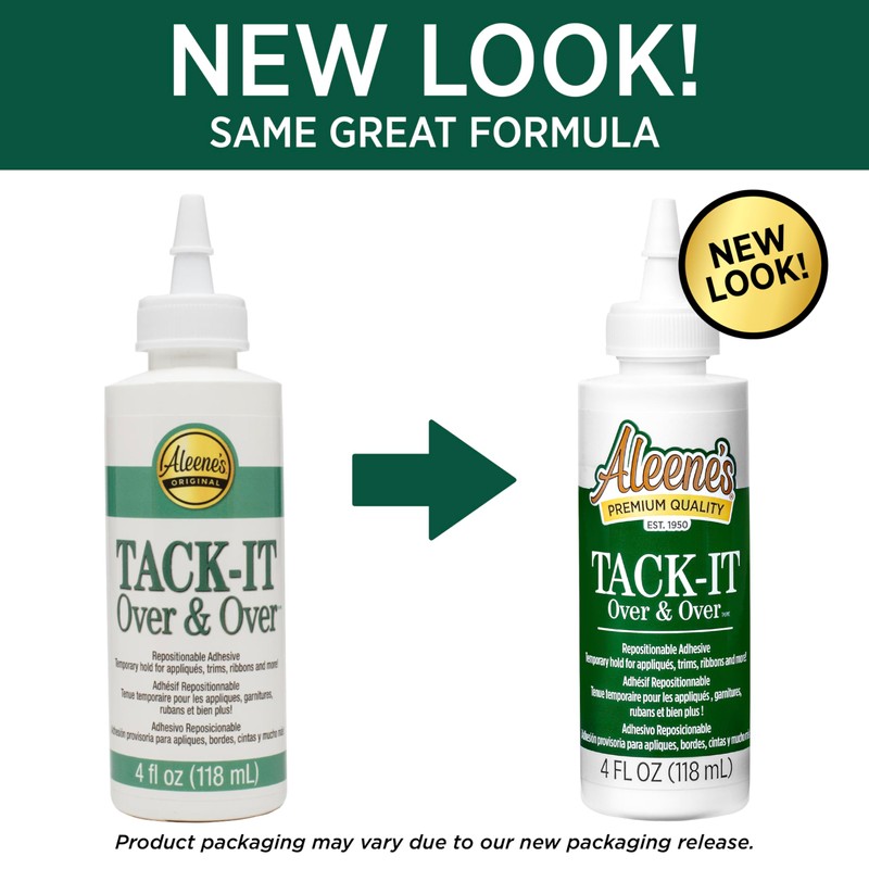 Aleene's Tack-It Over & Over Liquid Glue 4 fl oz,