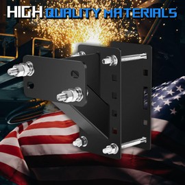 VQOIHP Spare Tire Carrier, Boat Trailer Mount Bracket, Heavy Duty Lock Holder,Fits 4 & 5 & 6 Lugs Trailer Wheels on 4", 4.5'', 4.75'', 5'' and 5.5'' Bolt Patterns,Holds up to 150 Lbs