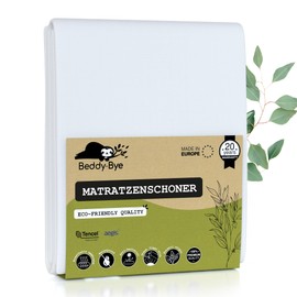 Matratzenschoner 140x190/30 cm Top-Qualität Oeko-TEX® Hergestellt in EU ~ Inkontinenzeinlage Wasserdicht und Waschbar aus Tencel™ Ökologisch ~ Form Spannbettlaken