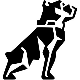 FDC Mack trucks Mack dog Vinyl White sticker Decal Die cut 6'' width by 6'' height