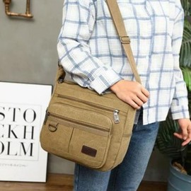 ANKROYU Tool Bag, Canvas Tool Bag, Portable Tool Bag, Multi Pockets Portable Hardware Tool Bag, Hardware Tool Bag for Electrician Maintenance Worker