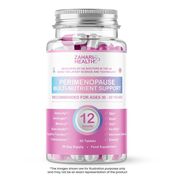  Zahari Health Perimenopause Multi-Nutrient Support. 30 Day Supply, Made