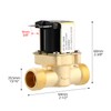 QWORK® G1/2 Inch AC 220 V Brass Solenoid Valve, Normally