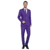 EraSpooky Mens Suits for Party Solid Color Leisure Suit Include