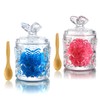 ZEERSHEE 2 PCS Glass Salt Cellar with Lid Salt Container
