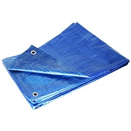 Hnfshop Blue Multi-Purpose Waterproof Poly Tarp Camping Tarpaulin (10'x10')