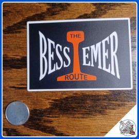 Bessemer & Lake Erie Railroad laminated die-cut vinyl sticker