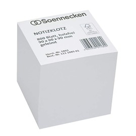 Soennecken Notepad 5803 9 x 9 x 9 cm 800 Sheets White