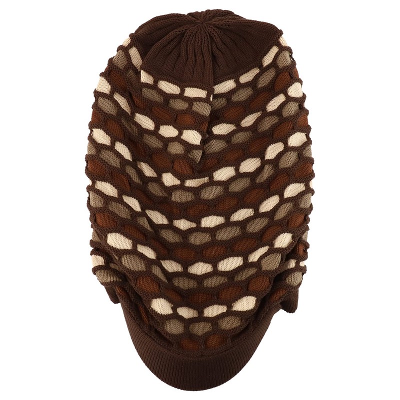 Armycrew Rasta RGY Dreadlock Reggae Cotton Oversize Long Beanie Visor