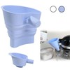 LeLehome Foldable Flour Funnel for Kitchen Aid Mixer, Silicone Powder