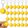 Funtery 24 Pack Softball Keychain Mini Foam Softball Keychain Softball