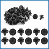 A ABSOPRO 50 x 8mm Hole Plastic Rivets Fastener Push