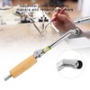Adjustable Flame Gas Wood Handle Welding Torch Jewelry Making Soldering