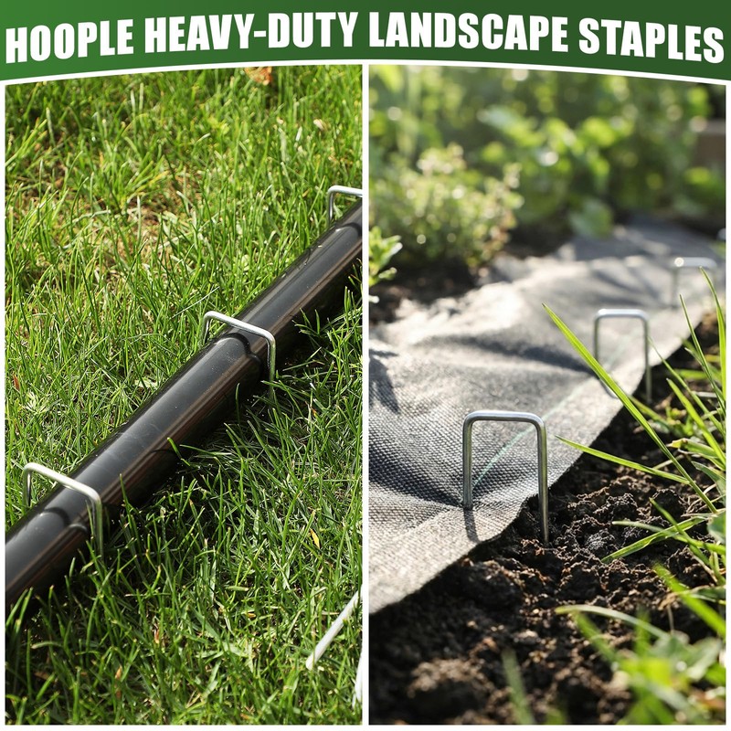 50 Pack 8 Inch Landscape Staples 11 Gauge Heavy Duty