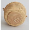 Teng Tian Classic Nantucket Round baskets with wood Knobs HandleWoven