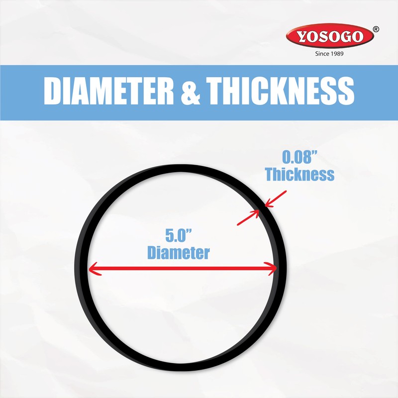 Yosogo 30 Pieces Rubber Band Extra Large and Thick 8