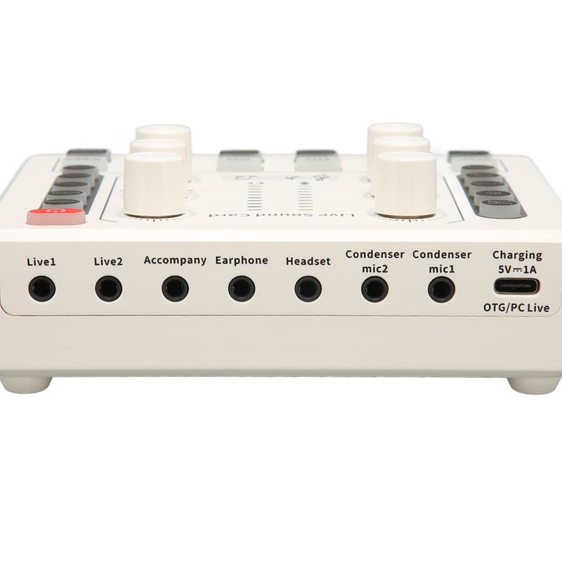 M8 Podcast Live Sound Card, Multiple Sound Effects Voice Changing
