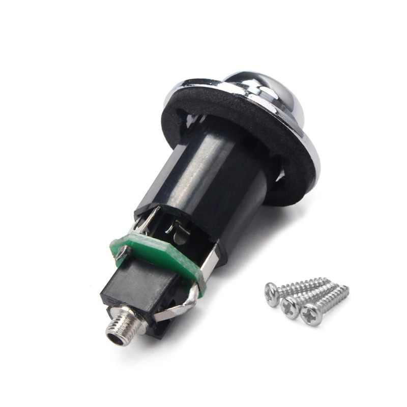 Kisangel Electric Guitar Input Jack with Strap Button Output Socket