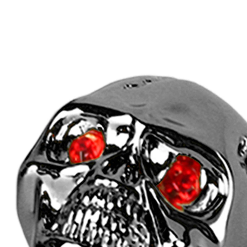 3Pcs Electric Guitar Skull Knobs Metal Volume Tone Head Cap