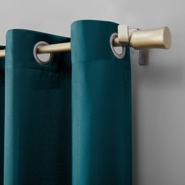 Sun Zero - Panel de Cortina con Ojales, Verde Azulado, 54" x 84", 1