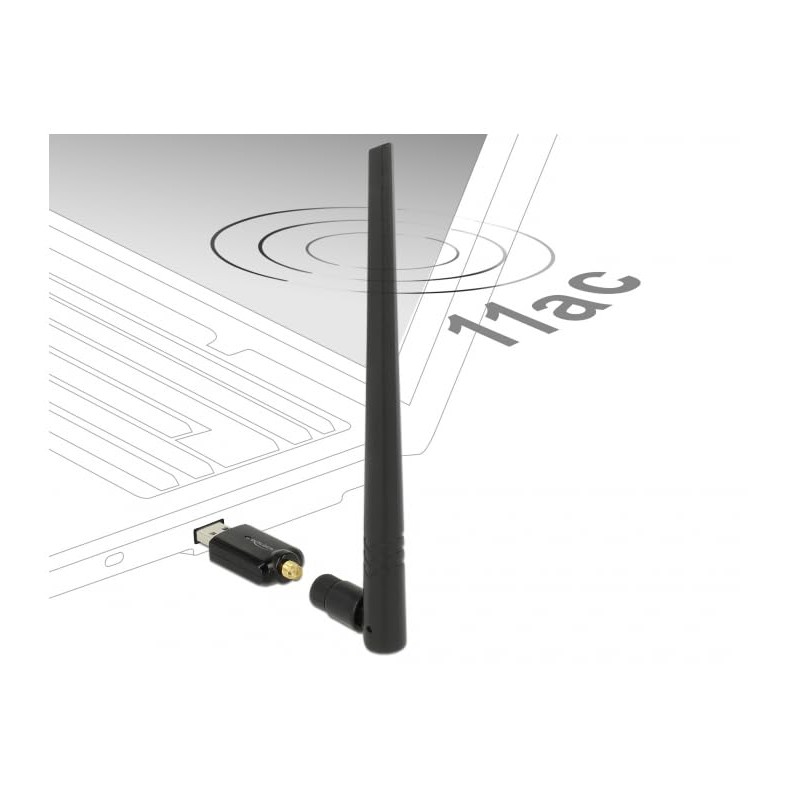 DeLOCK USB 3.0 Dual Band WiFi + Antenna