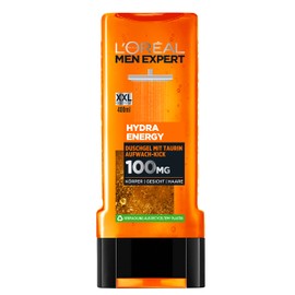L'OrÃ©al Paris Men Expert Hydra Energy Taurin Duschgel | Minz-Extrakt belebt & regeneriert die Haut (Gesicht, KÃ¶rper & Haare) sanft | ohne auszutrocknen (1x 400ml)