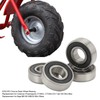 4PCs Front and Rear Wheel Bearing, 6202?RS Chrome Steel Bearing