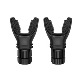 2024 1/2 Pack Breathing Exercise Device Portable Breathing Trainer with Adjustable Resistance for Oral and Muscular Exercise, The Breather Respiratory Muscle Trainer, Easy to Clean (Black) - Count: 2 Pack