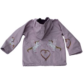 Foxfire for Kid Lilac Rainbow Unicorn children toddler raincoat size 8