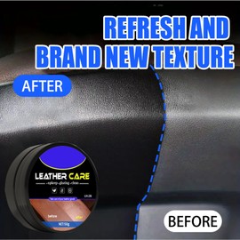 Leather Care Cleaning Cream | Car Leather Seat 50g Care Cream - Car Leather Seat Care Cream, With Sponge Wipe For Car Seats