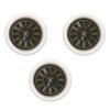 3 PCS Dollhouse Wall Clock 1:12 Dollhouse Miniature Round Wall