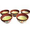 Cactus Canyon Ceramics Salsa Bowls - Spanish Terracotta White Decor