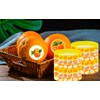 BignzwUra 24PCS Little Orange Cutie Themed Party Rubber Bracelets Tangerine