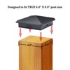 True 6" x 6" Heavy Duty Aluminium Pyramid Post Cap