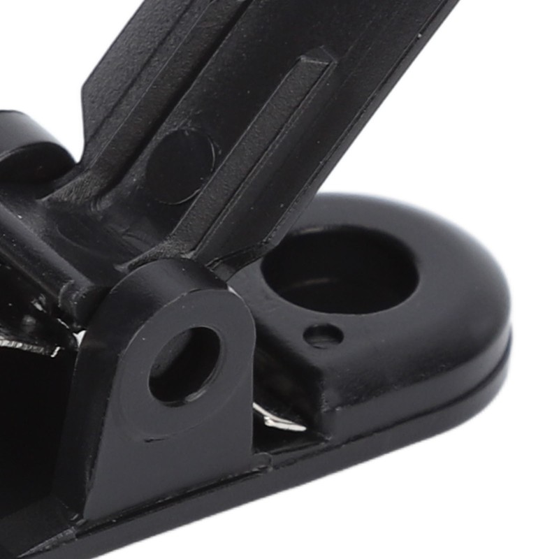 20pcs Hearing Aid Lanyard Clip Black ABS Clip Replacement Accessory