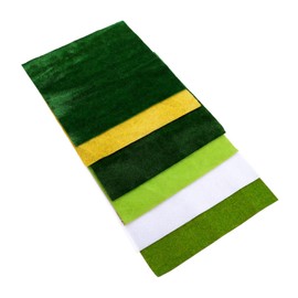 KONTONTY 25cm Square Sand Table Lawn Fake Grass DIY Micro-Landscape Decor Table Turf for Boys and Girls Model Train Trees