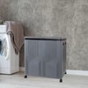 Morcte 120 L Double Collapsible Laundry Hamper with Lid and