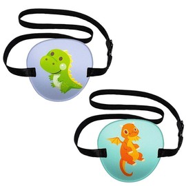 Pack of 2 Eye Patches, Adjustable Eye Patches for Adults and Children, Eye Patches, Amblyopia, Lazy Eye Patches, Adjustable Pirate Eye Patches, Adult Left and Right Eye