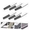 FOMIYES Diamond Triangular Nail Files 6pcs Thick Black White Grey