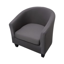 Highdi Armchair Protector Armchair Throw with Elastic Stretch Cover Pack of 2 Club Chair Protective Cover Sofa Cover with High Stretch Armchair for Lounge Chair Cocktail Chair (Plain Dark Grey)